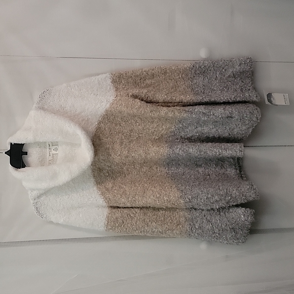 Skye's The Limit Colorblock Cowl Neckline Sweater NWT - Picture 1 of 7
